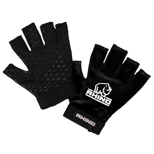 Rhino Pro Half Finger Mitts Adult - Black - Small/Medium