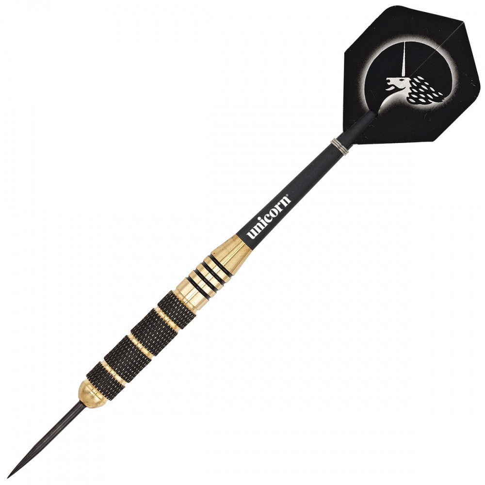 Unicorn Core Plus Win Brass Darts - Black/Gold