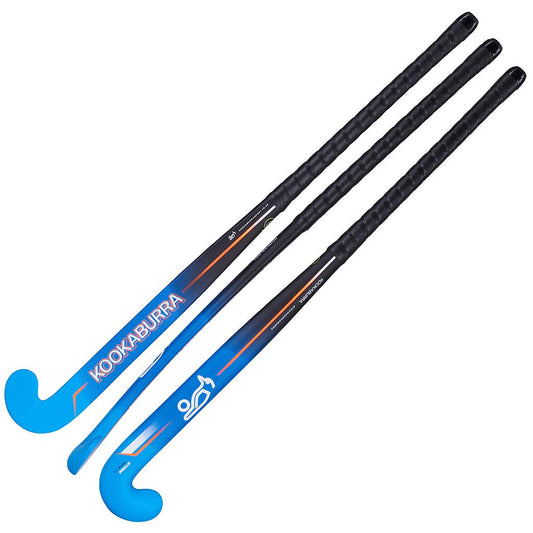 Kookaburra Storm M-Bow Hockey Stick - Blue/Black/Orange