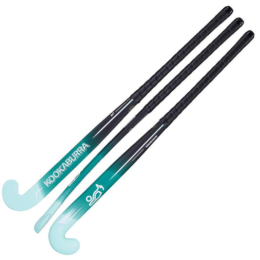 Kookaburra Envy M-Bow Hockey Stick - Black/Blue - 34" Light