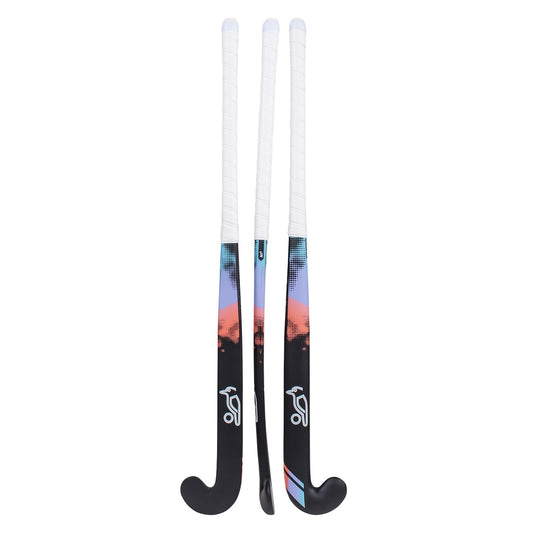 Kookaburra Echo L-Bow Hockey Stick - Black/Multi