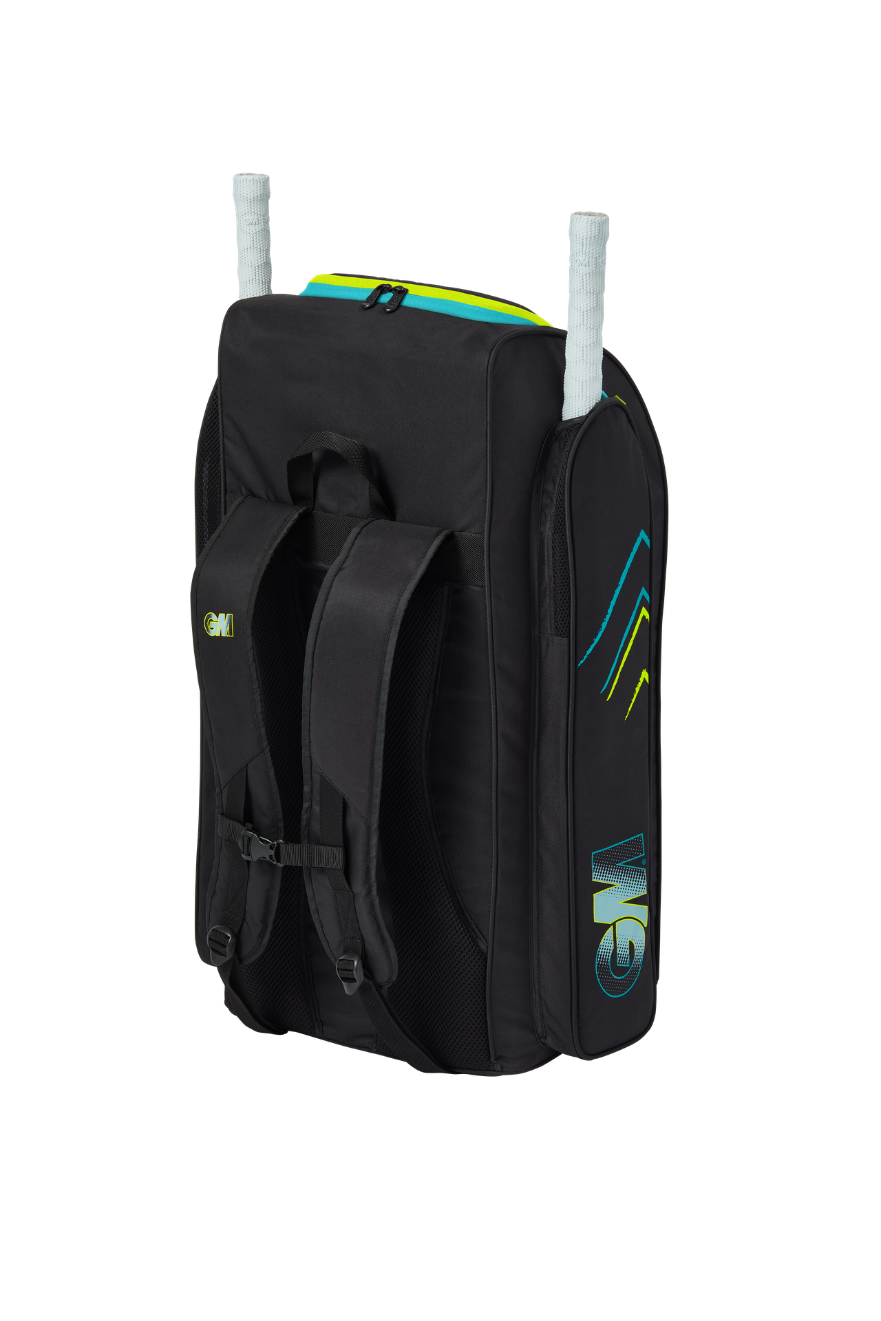 Gunn and Moore 707 Duffle Bag - Black/Cyan/Fluoro