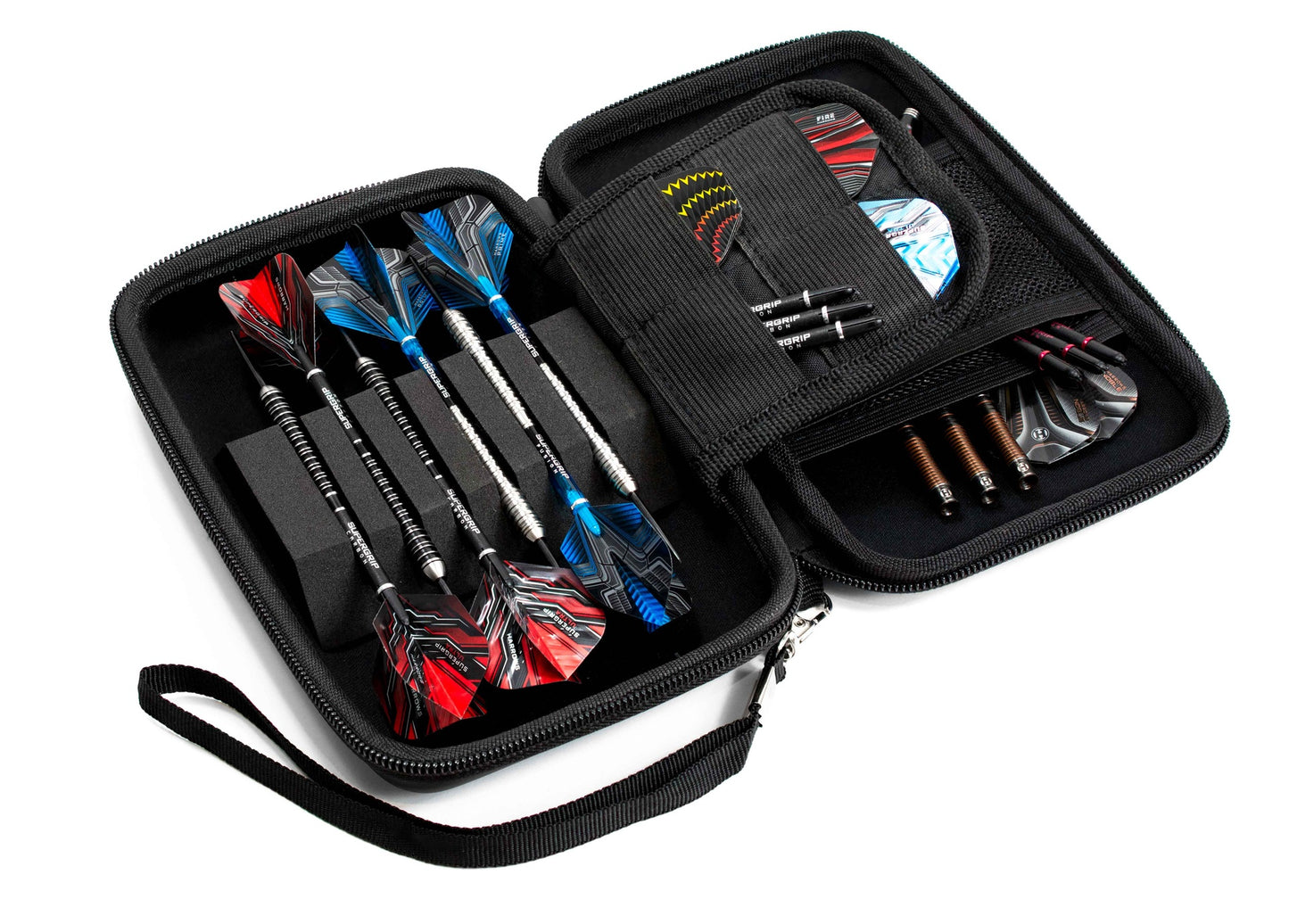 Harrows Blaze Fire Pro 6 Darts Case - Black/Aqua