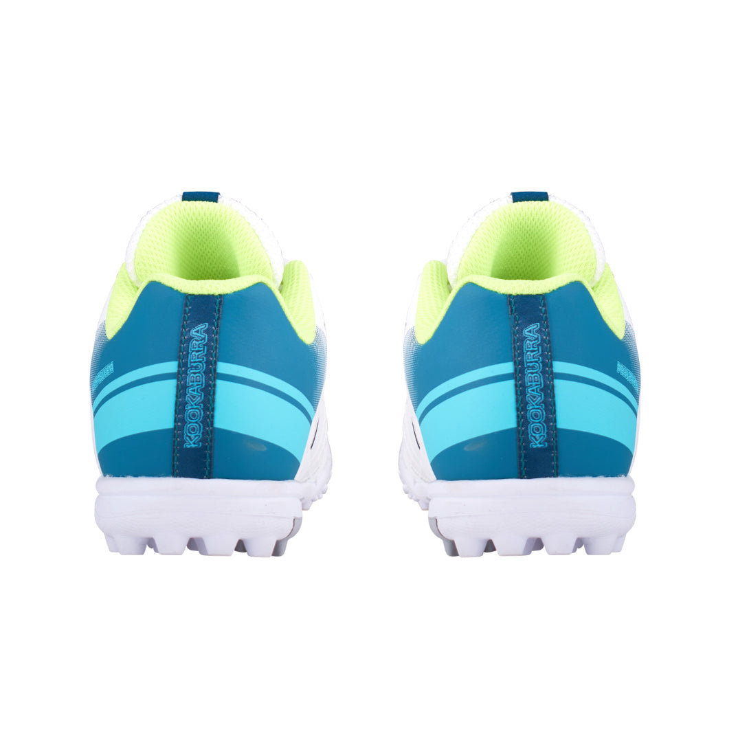 Kookaburra KC 5.0 Junior Rubber Cricket Shoes - White/Teal