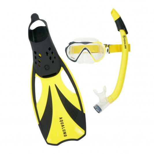 Aquasphere Compass Mask/ Snorkel & Fins Set - Senior