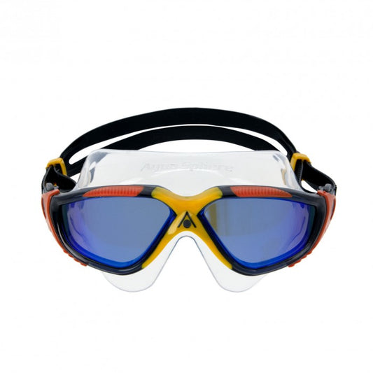 Aquasphere Vista Dark Grey/Orange Lenses Mirror Blue