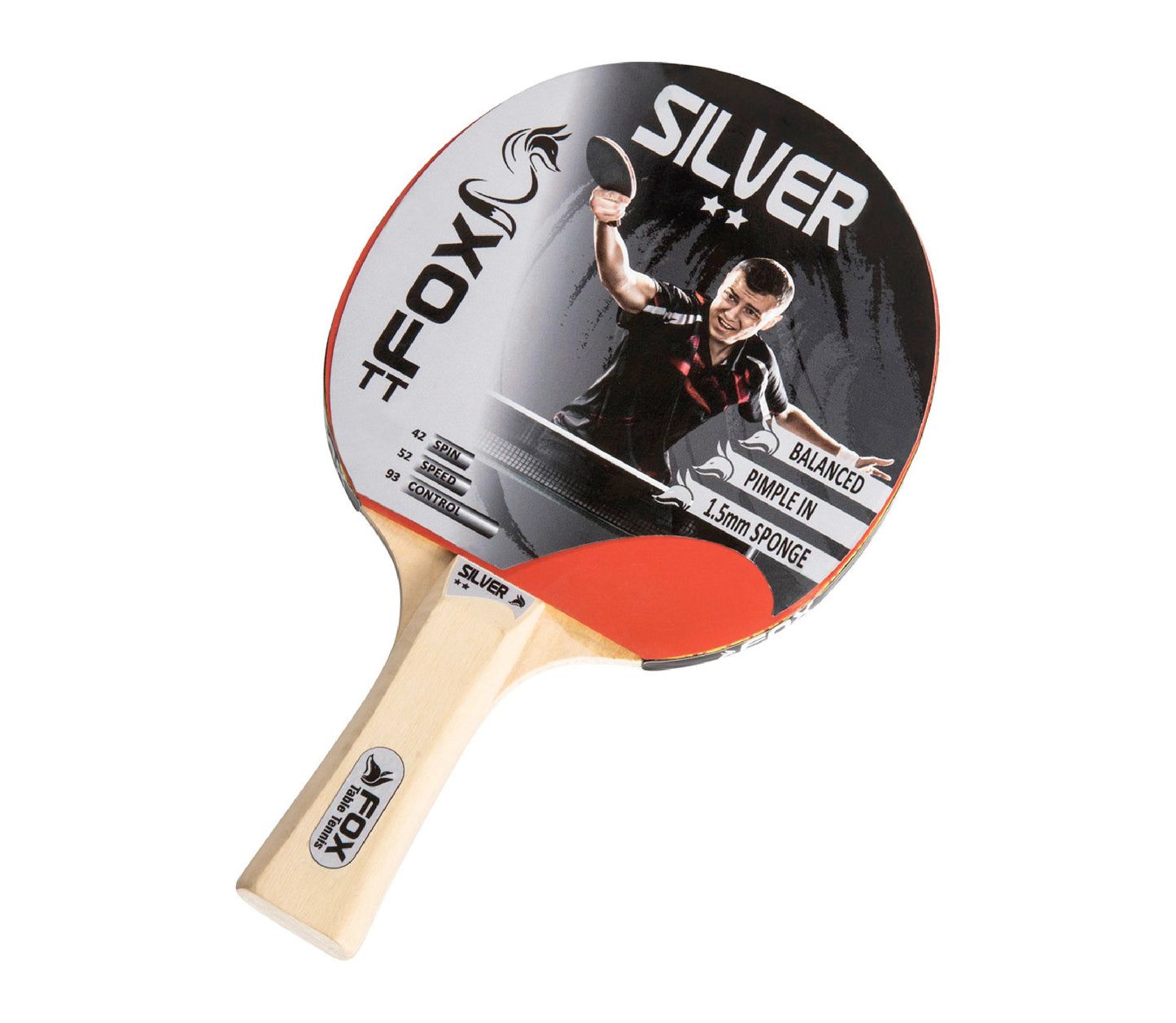 Fox TT Silver 2 Star Table Tennis Bat