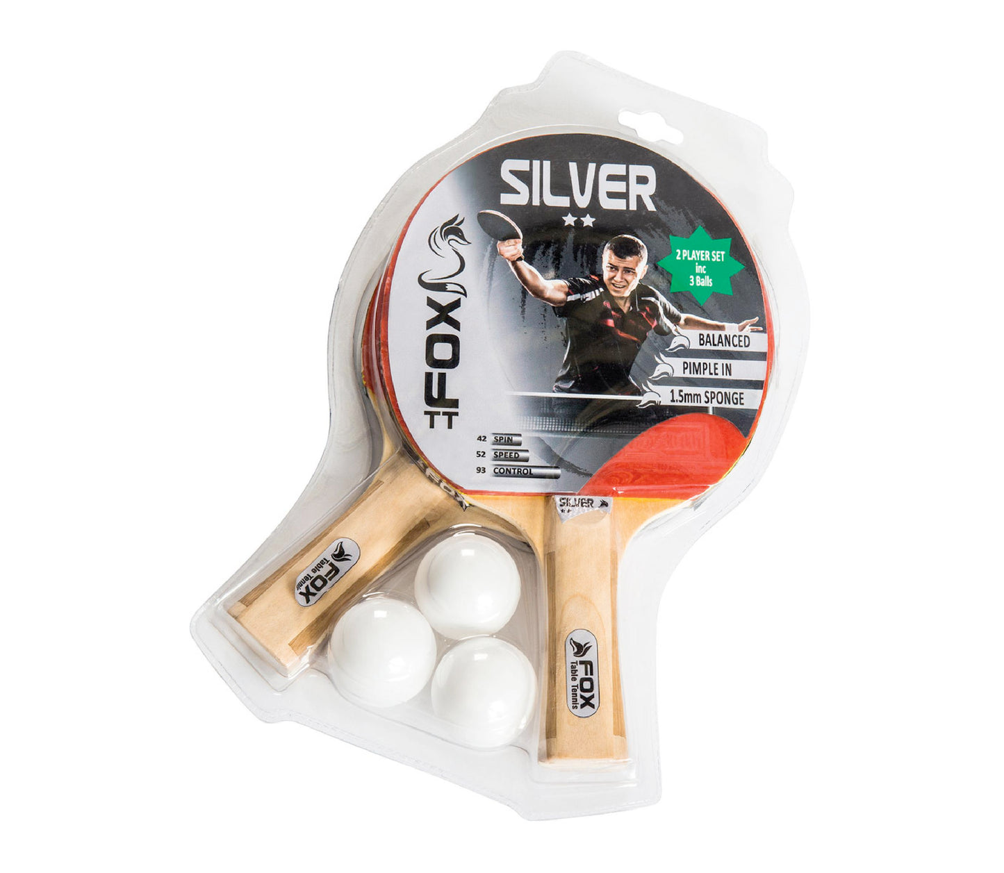 Fox TT Silver 2 Player Table Tennis Set