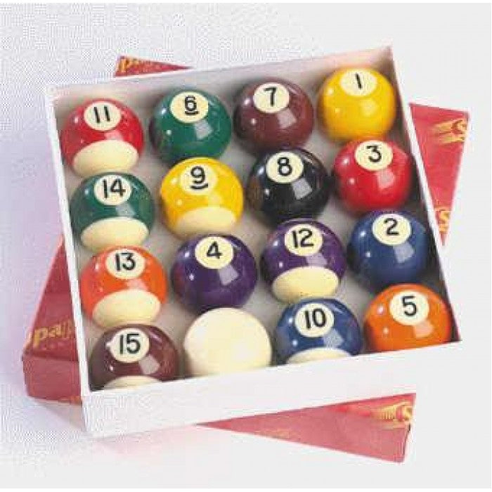 Seer 2'' Pool Ball Set Spots and Stripes - 16 Balls / 8-Ball Game