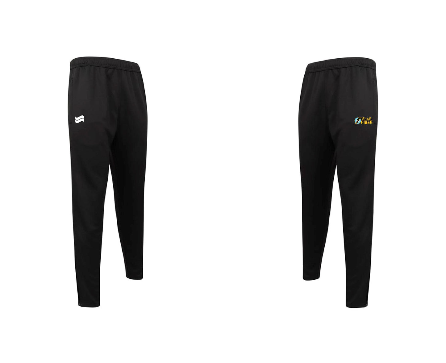 Seer x Black Flash Interlock Tracksuit Pants - Black