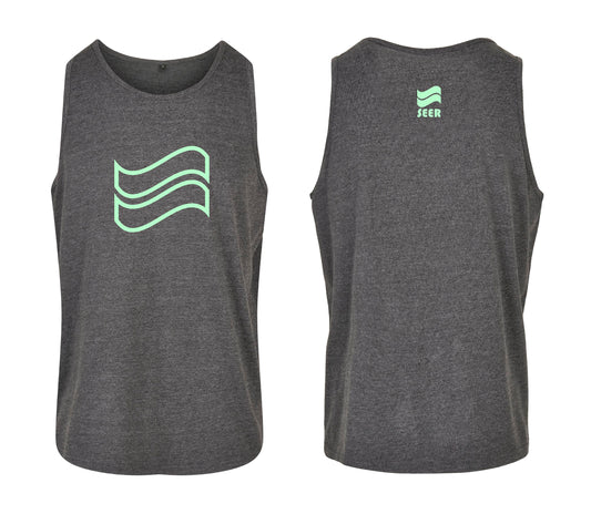 Seer Classic Outline Surge Logo Tank - Charcoal