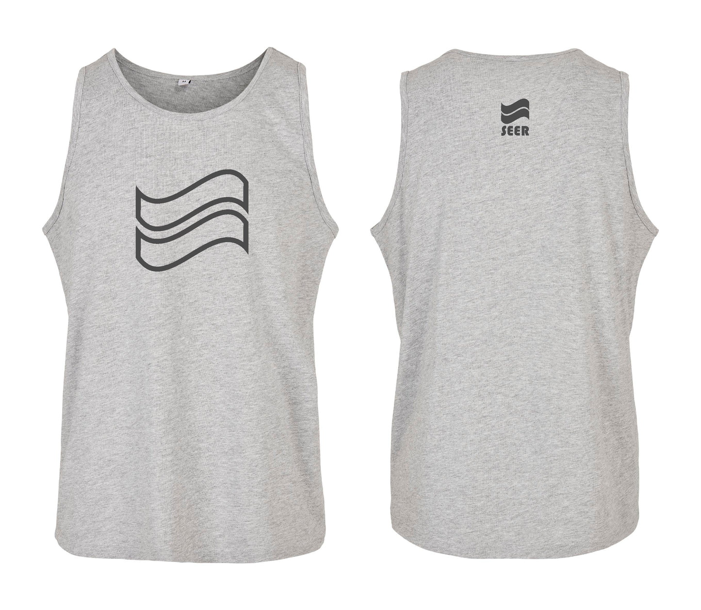 Seer Classic Outline Surge Logo Tank - Heather Grey