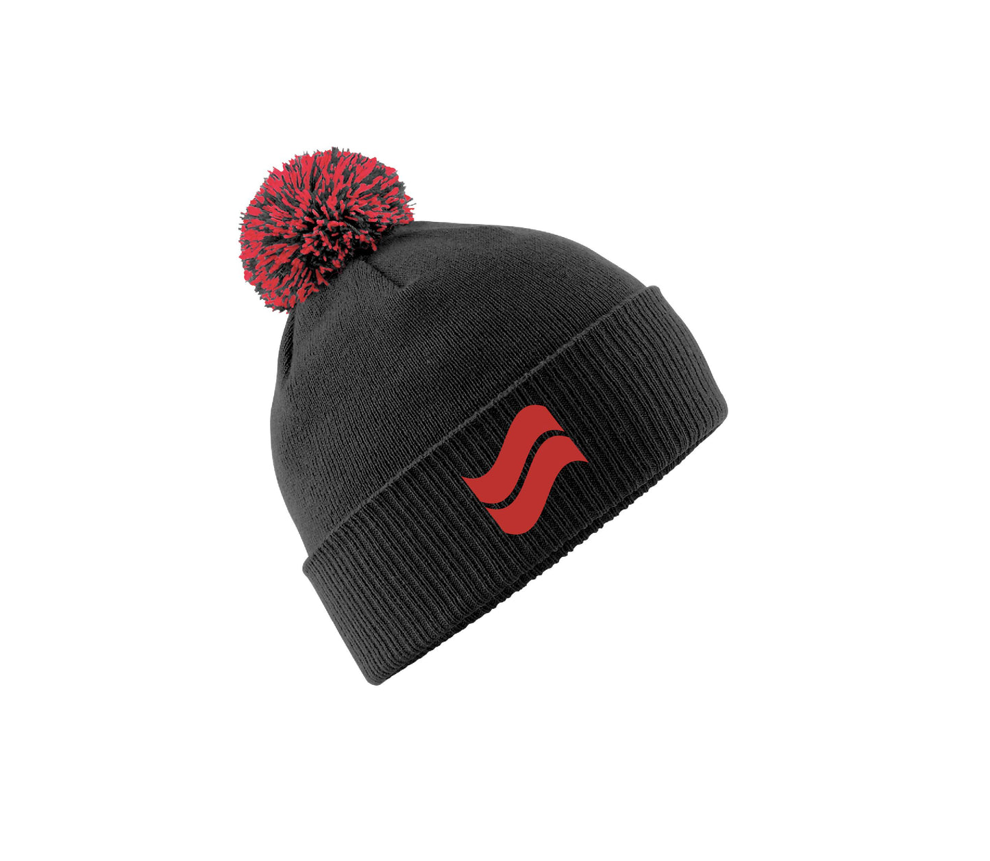 Seer Snow Peak Beanie - Black/Red