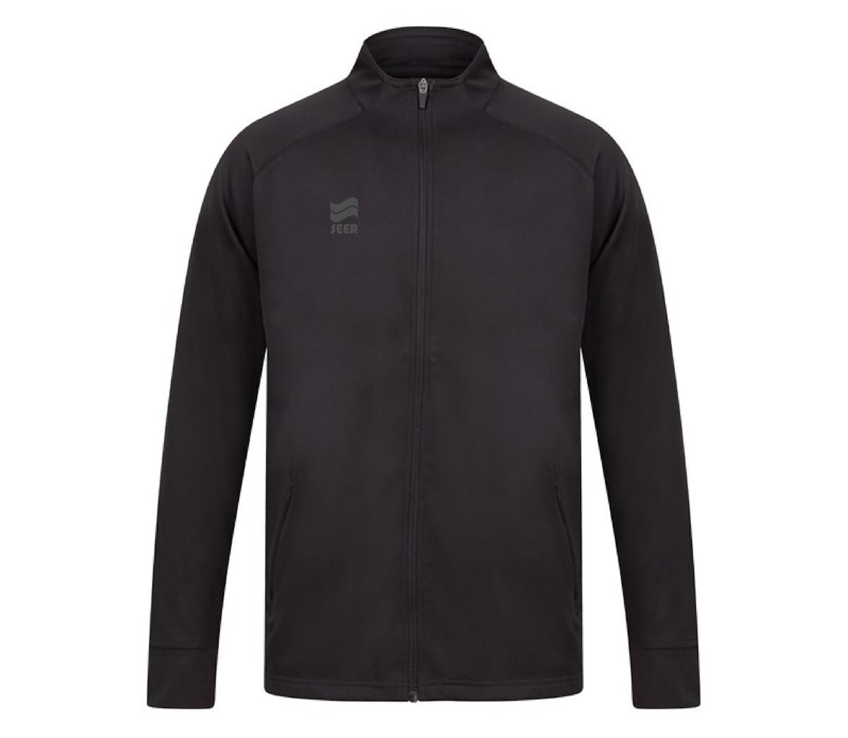 Seer Interlock Tracksuit Top - Black