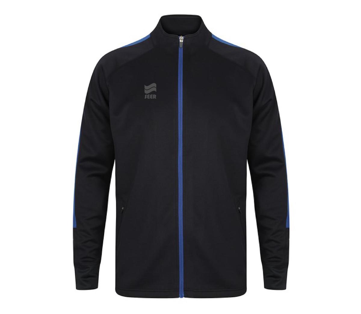 Seer Interlock Tracksuit Top - Navy/Royal