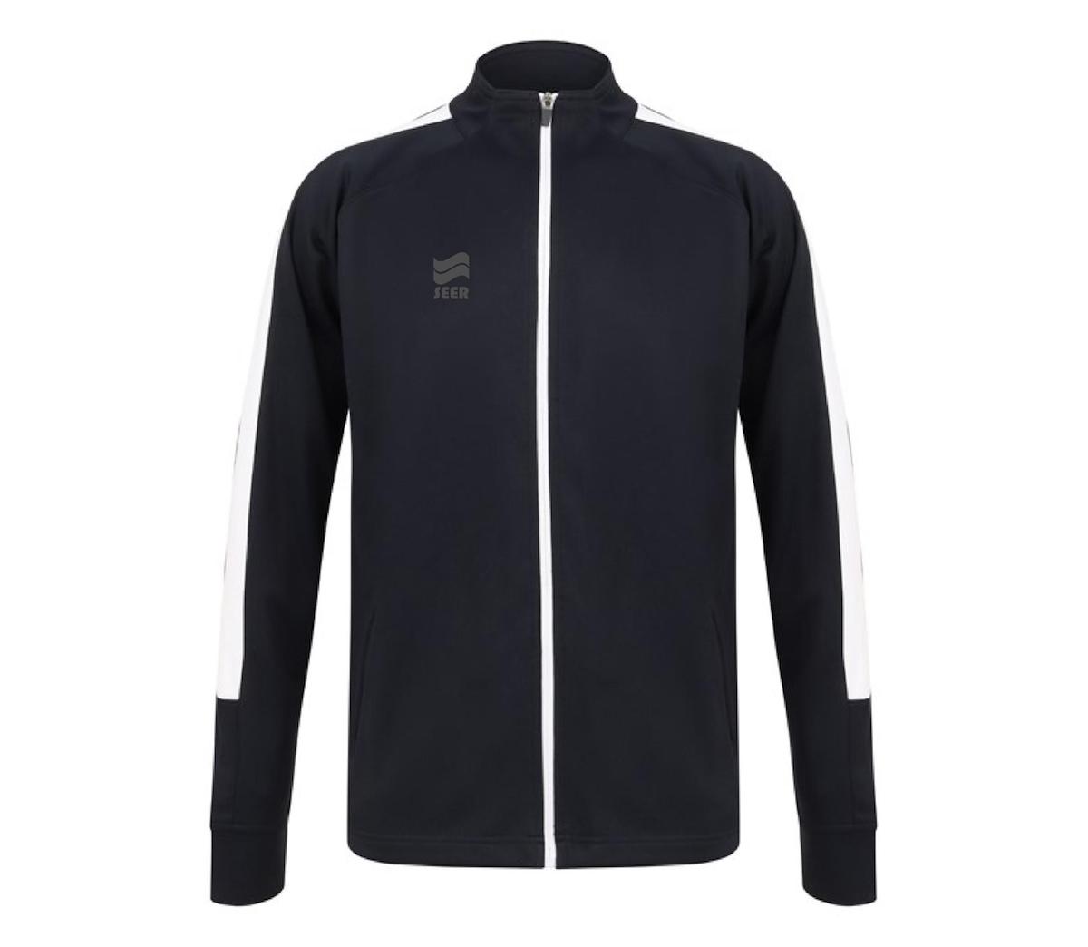 Seer Interlock Tracksuit Top - Navy/White