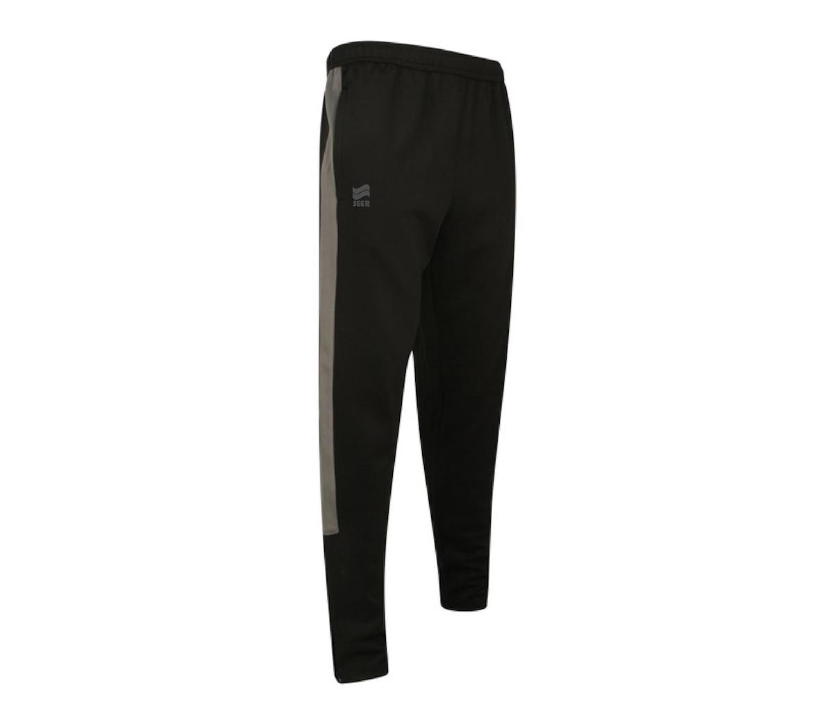 Seer Interlock Tracksuit Pants - Black/Grey