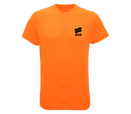 Seer SL-Tri Performance Crew Tee - Lightning Orange