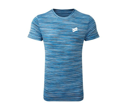 Seer SL-Tri Speckle Performance Crew Tee - Blue/White