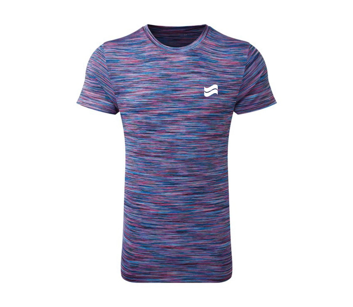 Seer SL-Tri Speckle Performance Crew Tee - Pink/Blue