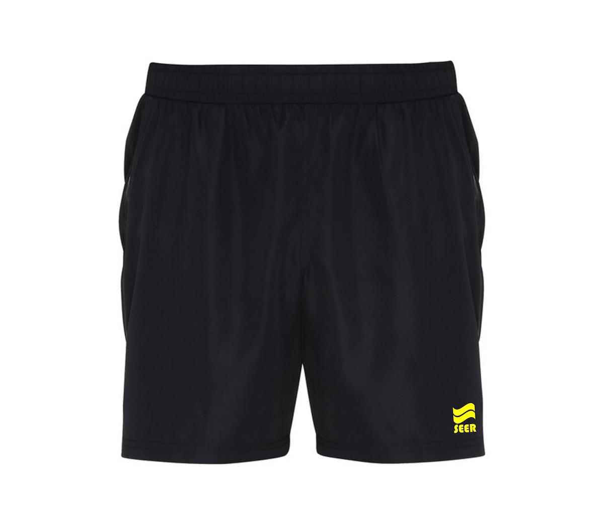 Seer SL-Tri Performance Training Shorts - Black/Yellow