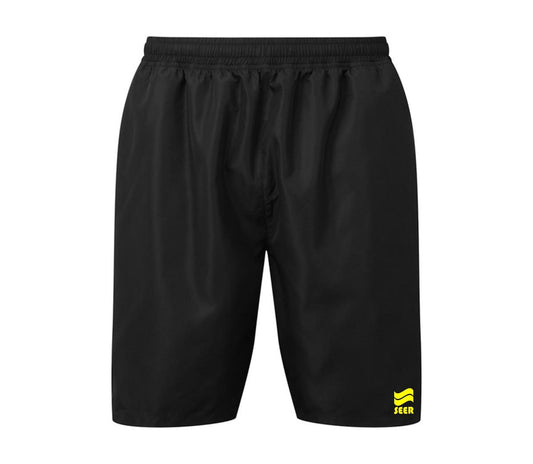 Seer SL-Tri Performance Running Shorts - Black/Yellow