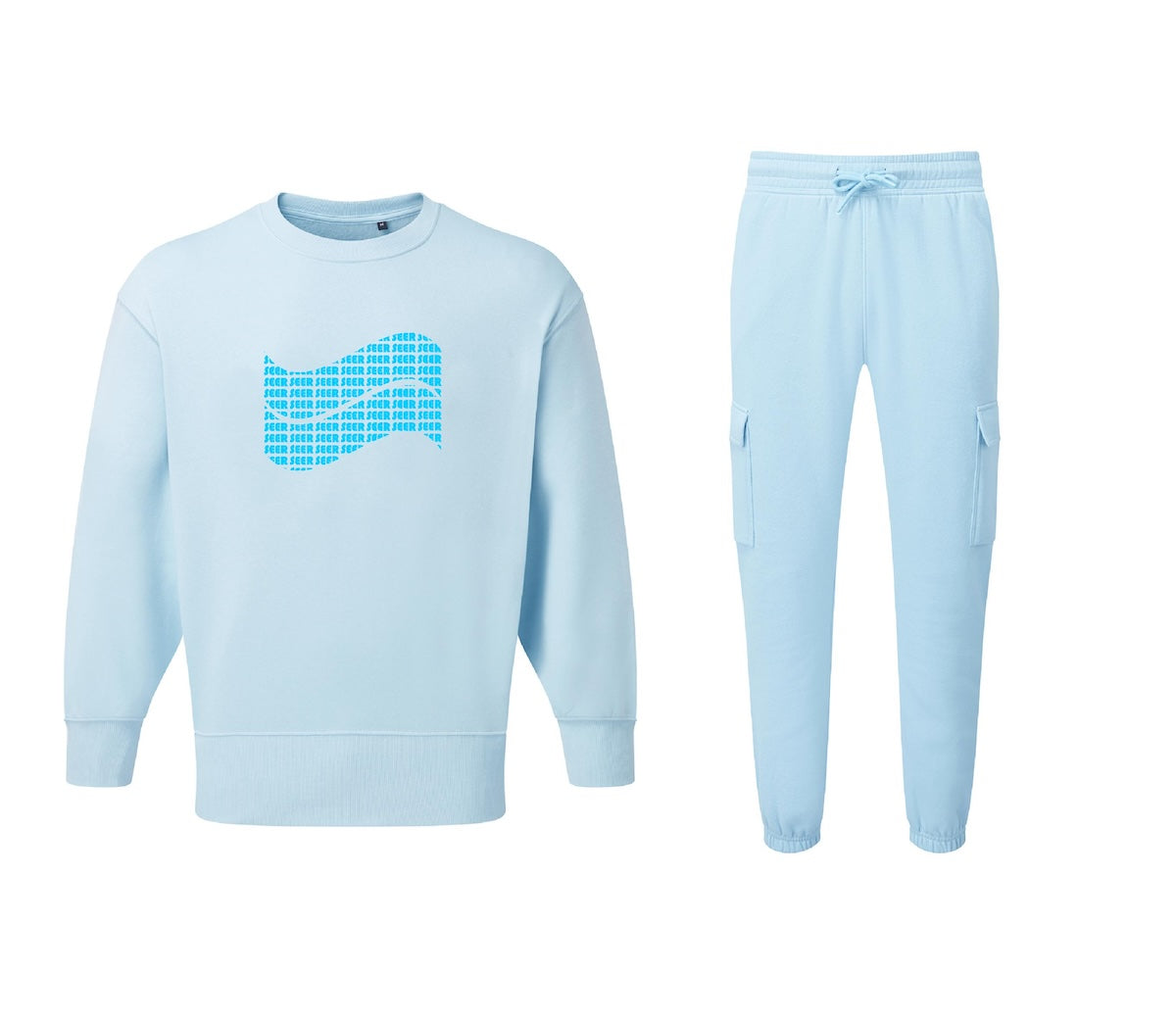 Seer S-Dri Surge Logo Sweatshirt Tracksuit - Sky