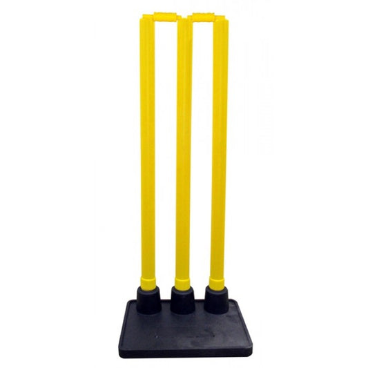 Seer Yellow Plastic Return Wicket (Rubber Socket) - Stumps