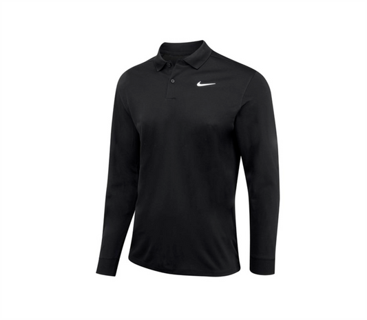 Nike Dri-FIT Victory Solid Long Sleeve Polo Black