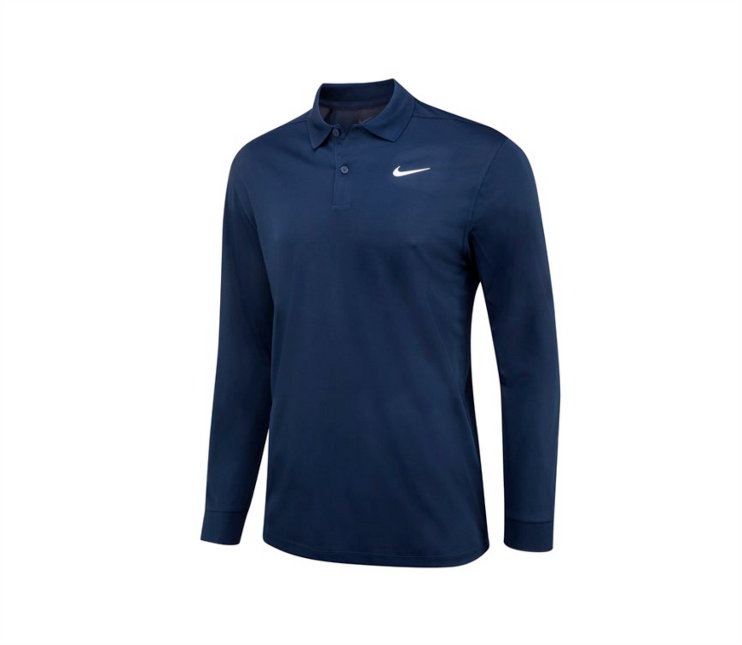 Nike Dri-FIT Victory Solid Long Sleeve Polo College Navy