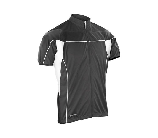 Spiro Full Zip Top - Black/White