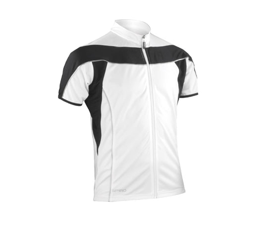 Spiro Full Zip Top - White/Black