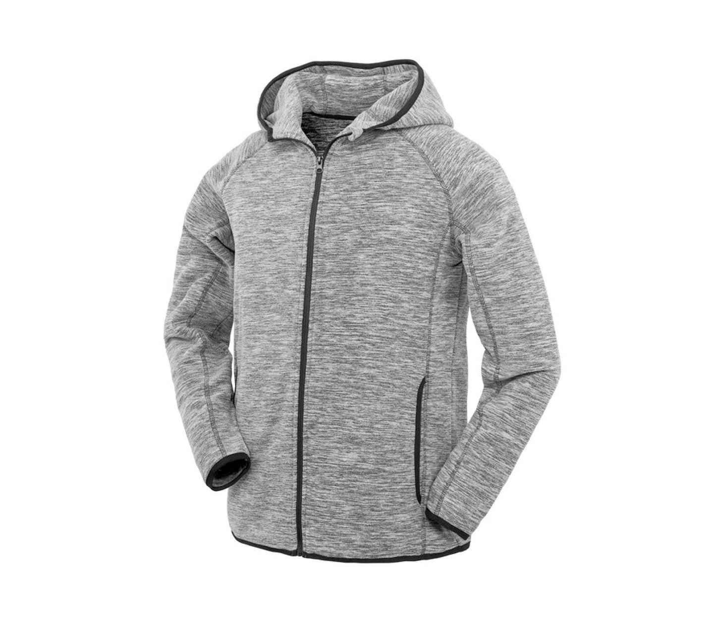 Spiro Microfleece Hoodie Grey/Black