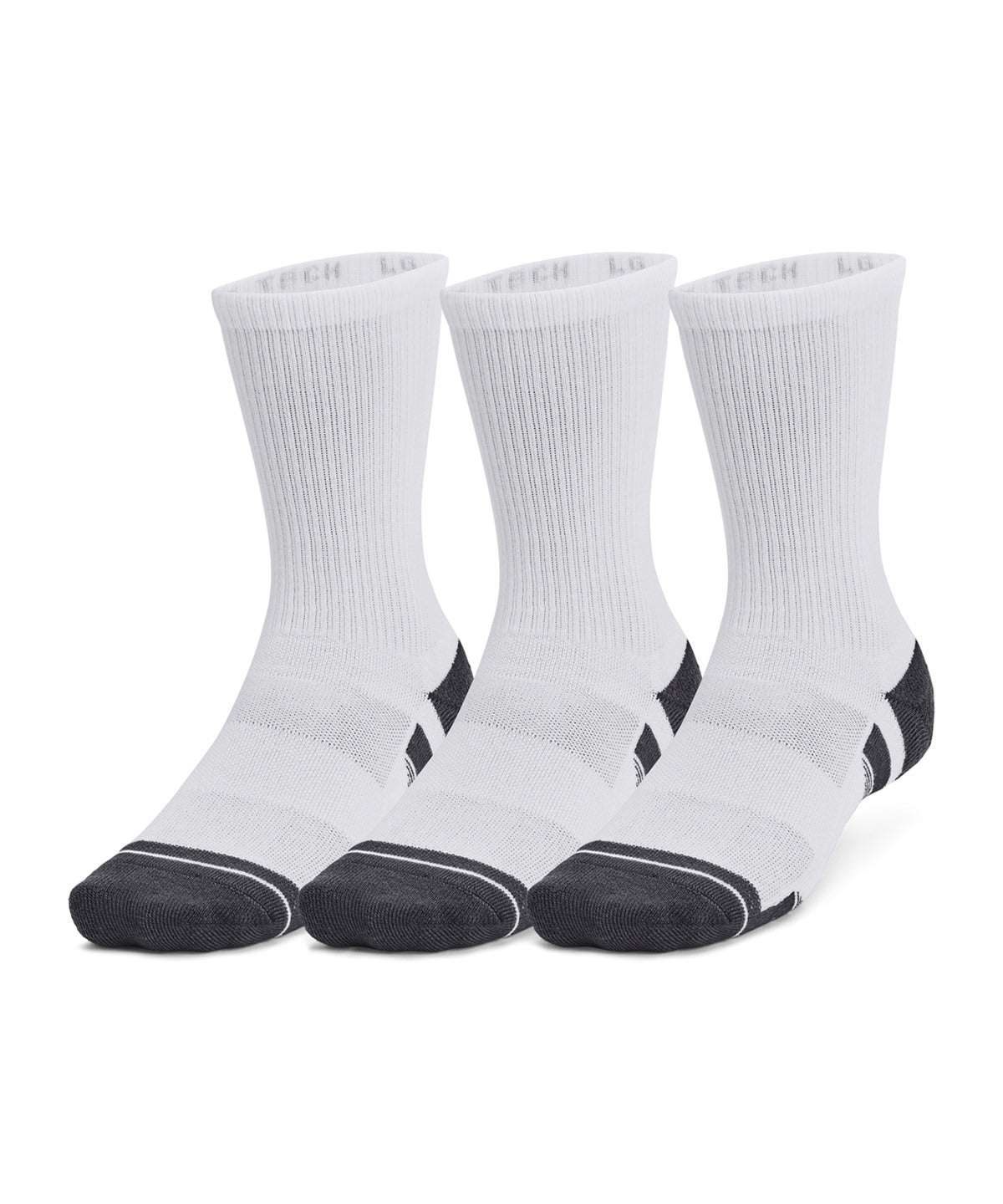 UA Performance Tech 3-Pack Socks White