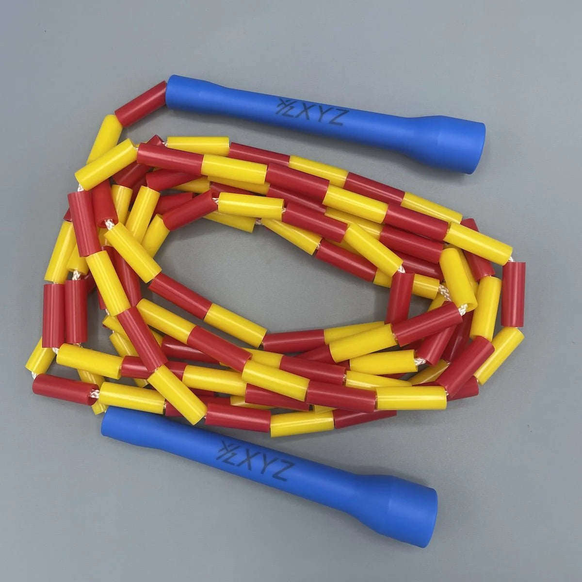 XYZ X2 Freestyle Beaded Jump Rope - Blue/Red/Yellow