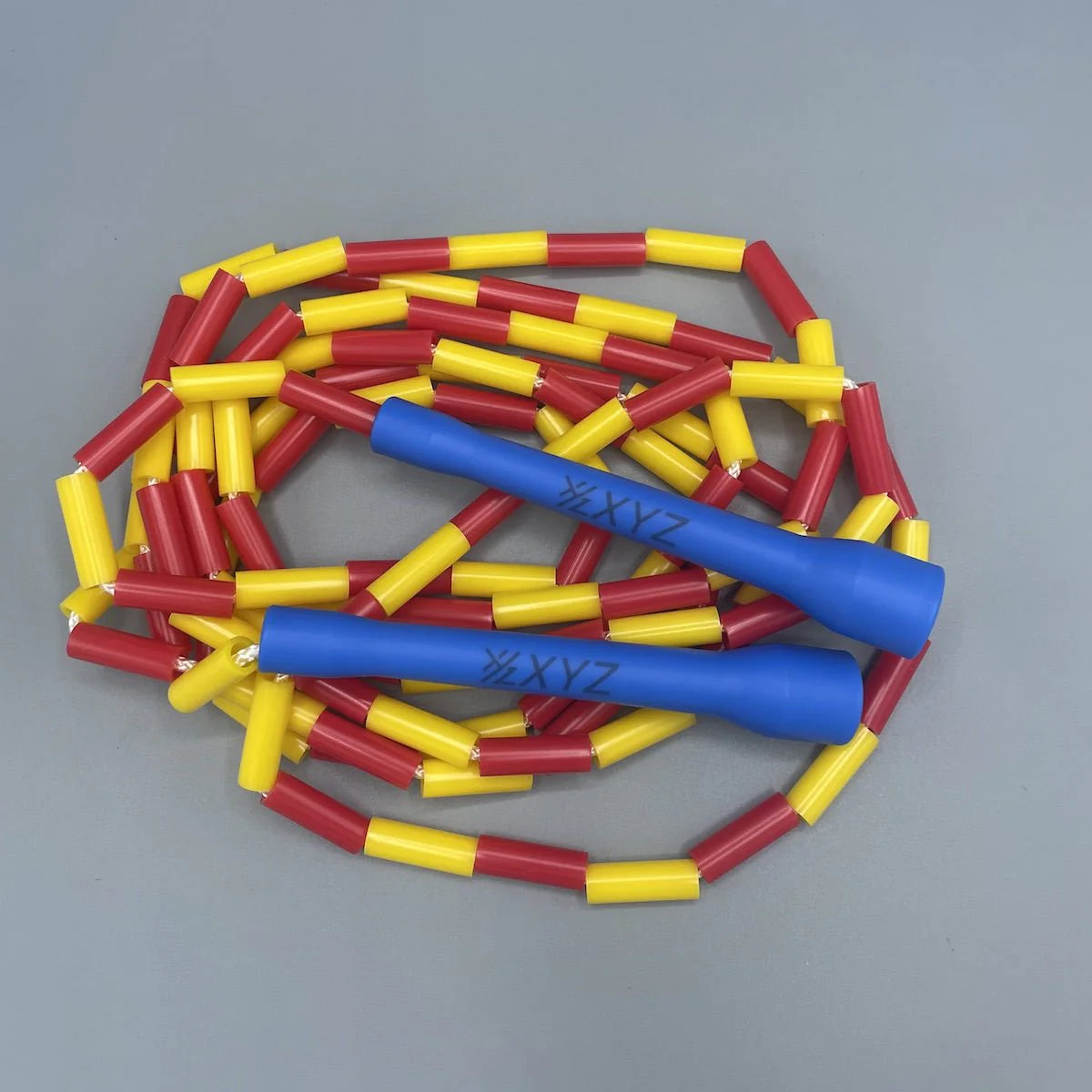 XYZ X2 Freestyle Beaded Jump Rope - Blue/Red/Yellow